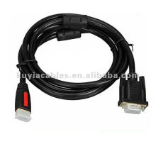 6 FT Oro HDMI a VGA Cable macho a macho para Monitor LCD HDTV Plasma